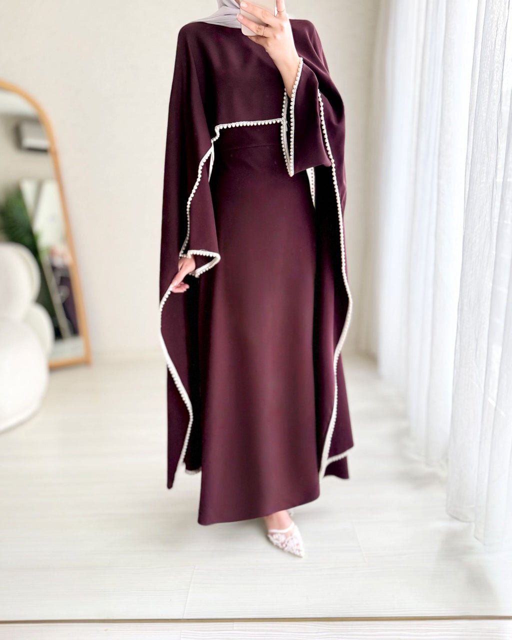 Pearl Detailed Ocactional Dress