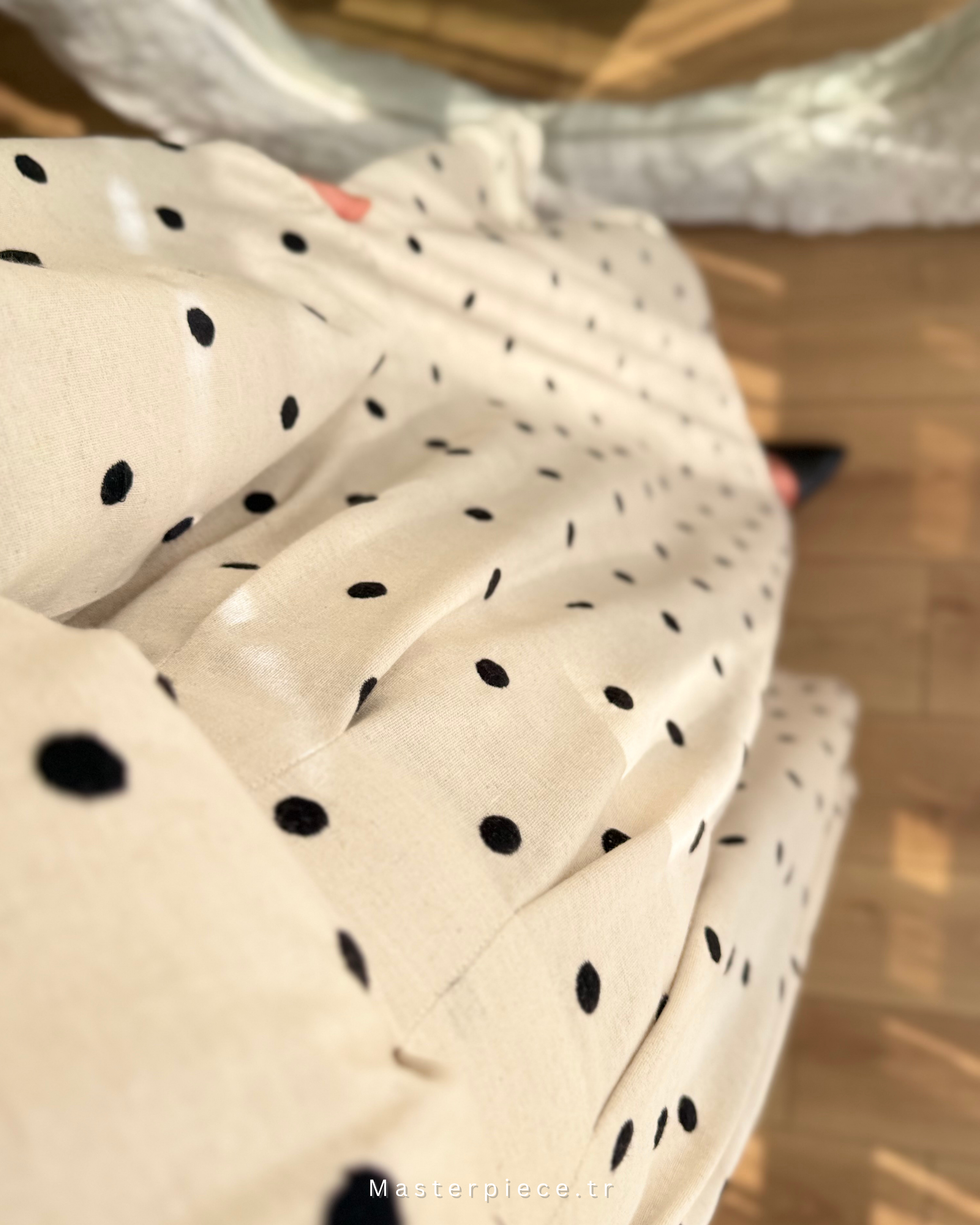 Polka Dots Keten Dress