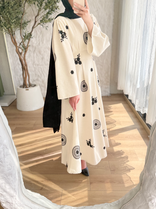 Patterned Keten Dress