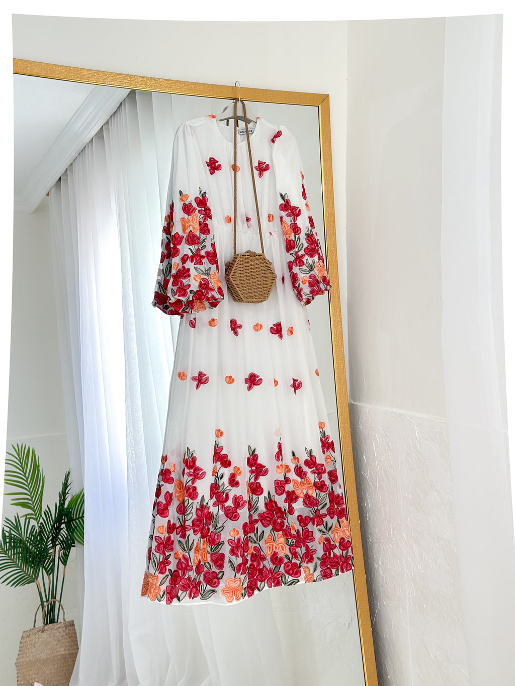 White Floral Dress
