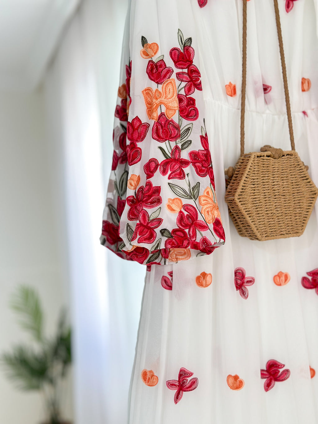White Floral Dress