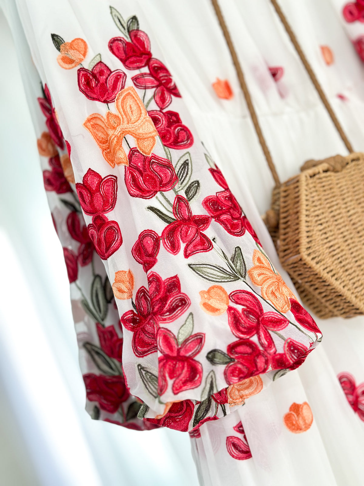 White Floral Dress