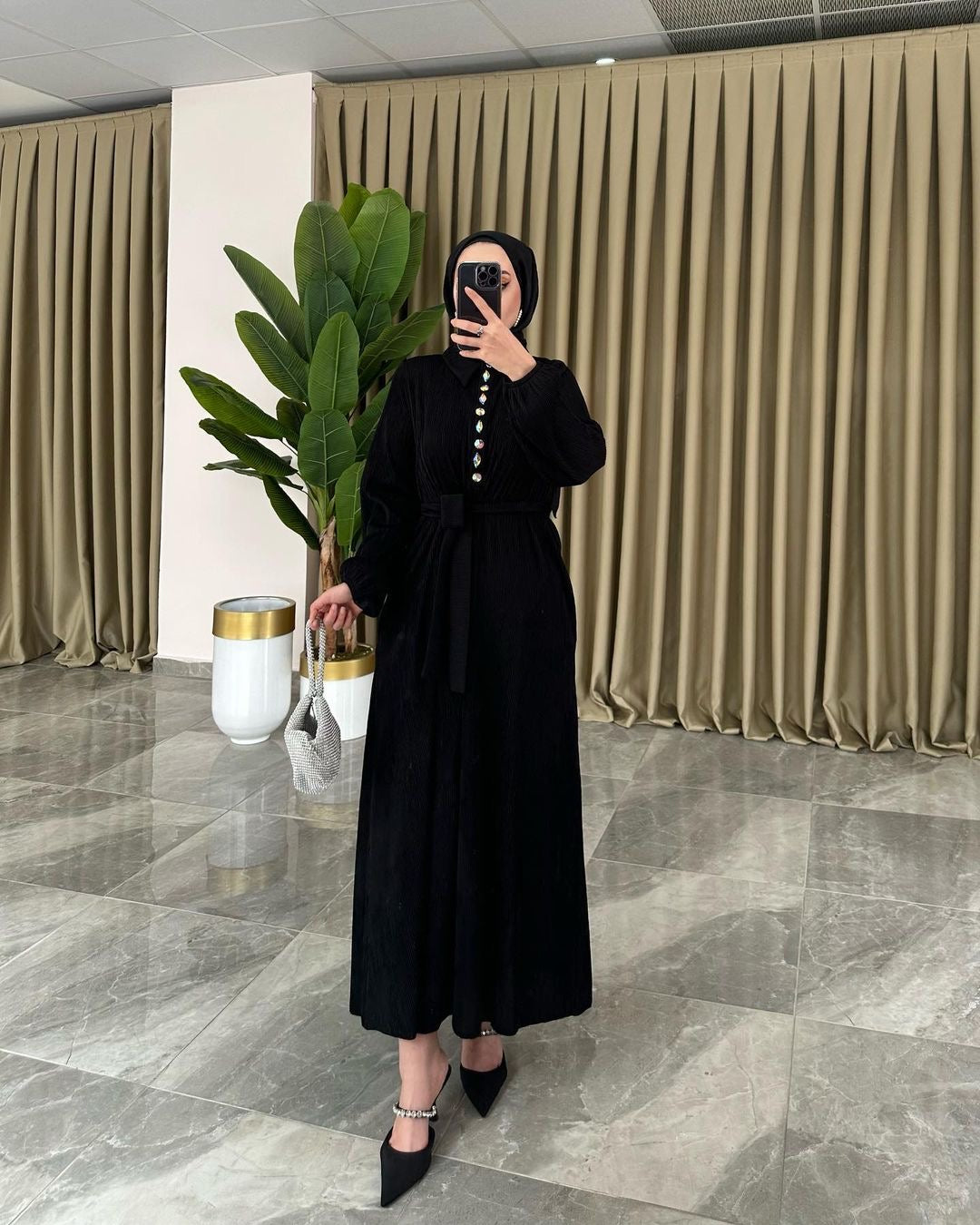 Buttoned dress
