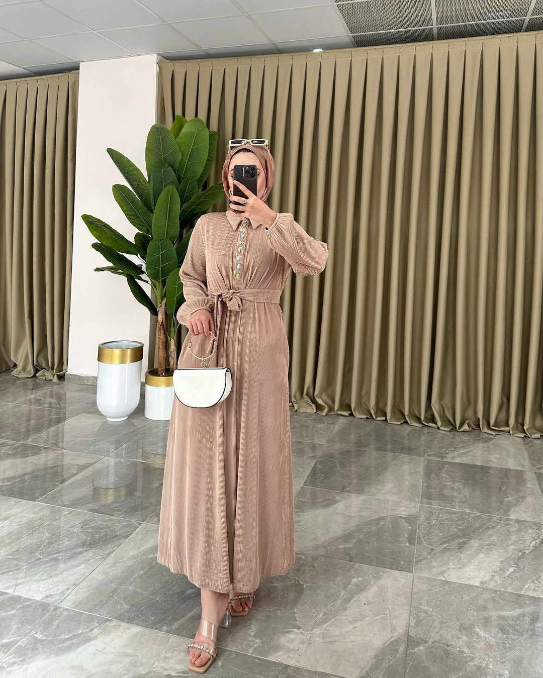 Buttoned dress