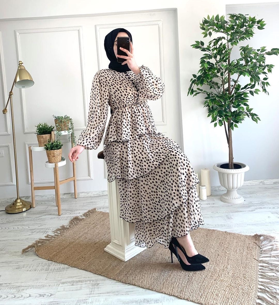 Polka dot Ruffle Dress