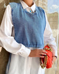 Denim Vest With Shirt