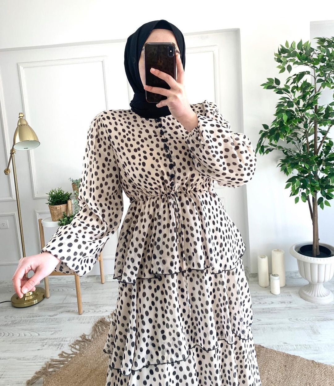 Polka dot Ruffle Dress